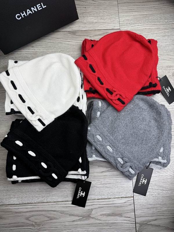 Chanel scarf hat hm63